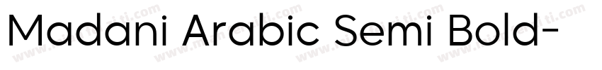 Madani Arabic Semi Bold字体转换